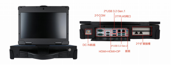 东田提供的DTG-UI57-JQ470MC加固便携机是一款专为高性能和耐久性设计的设备