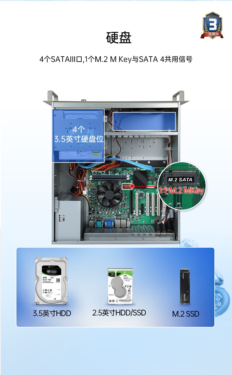 扩展性超强工控机,7pci槽工业电脑,DT-610L-JH420MA.jpg