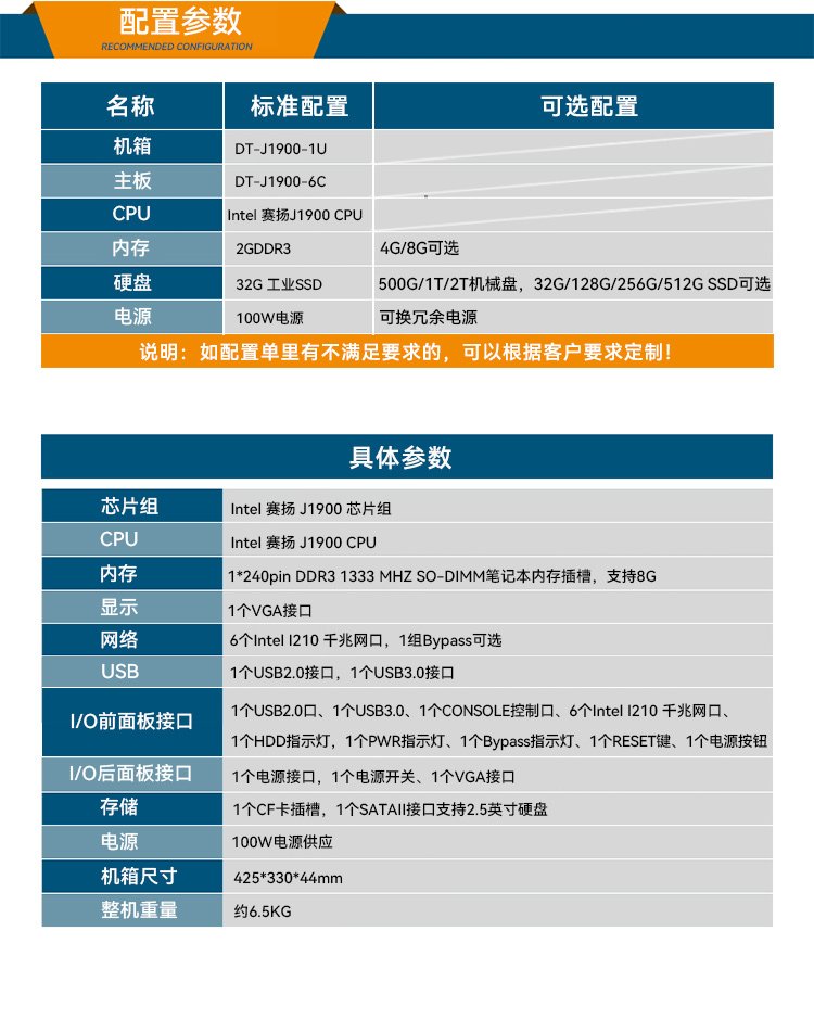 网络安全工控机,1U多网口工控电脑定制厂家,DT-12160-J1900.jpg