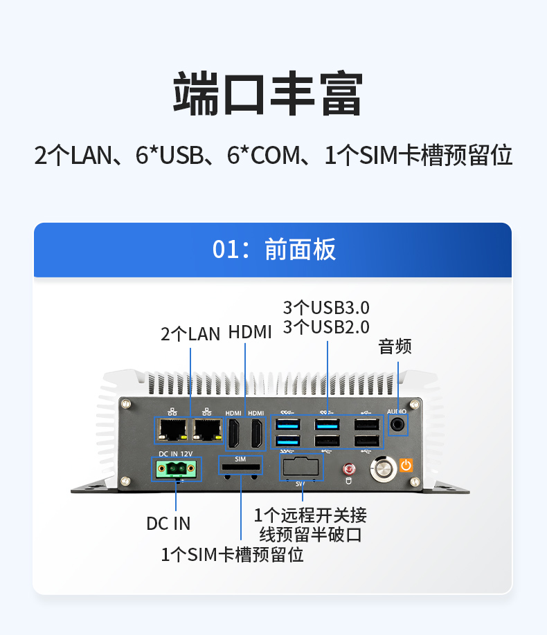 东田嵌入式工控机,赛扬J6412低功耗无风扇紧凑型工业主机,DTB-3095-J6412.jpg