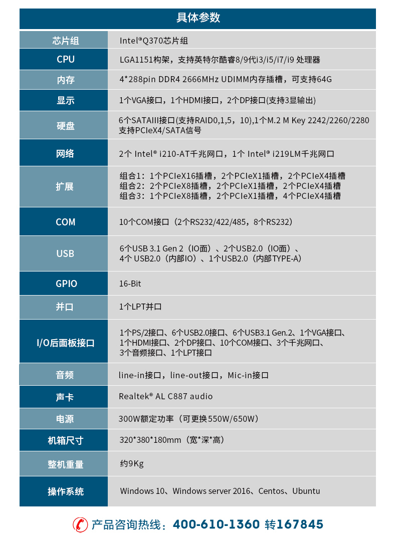 酷睿8代壁挂式工业电脑,12usb口 DP HDMI VGA显示口,工控主机厂家,DT-5309-WQ370MA.jpg